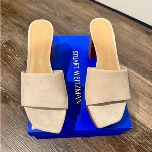 Stuart Weitzman High Platform Slides - Size 11